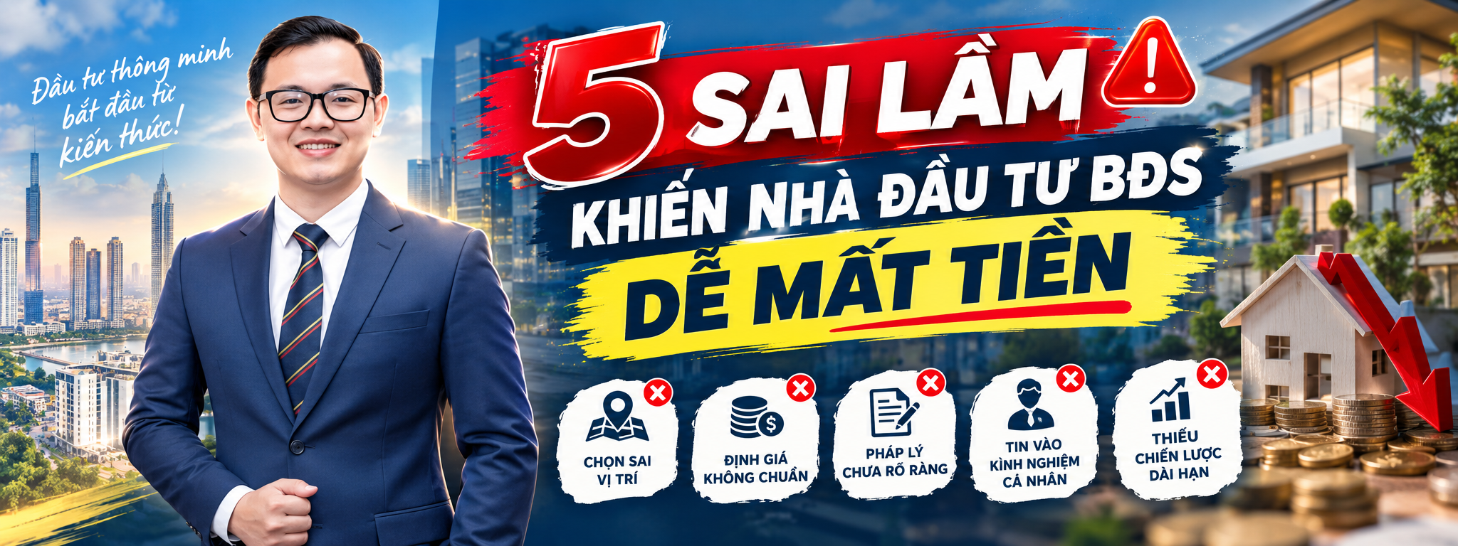 5 Sai Lầm Khiến Nhà Đầu Tư BĐS Dễ Mất Tiền